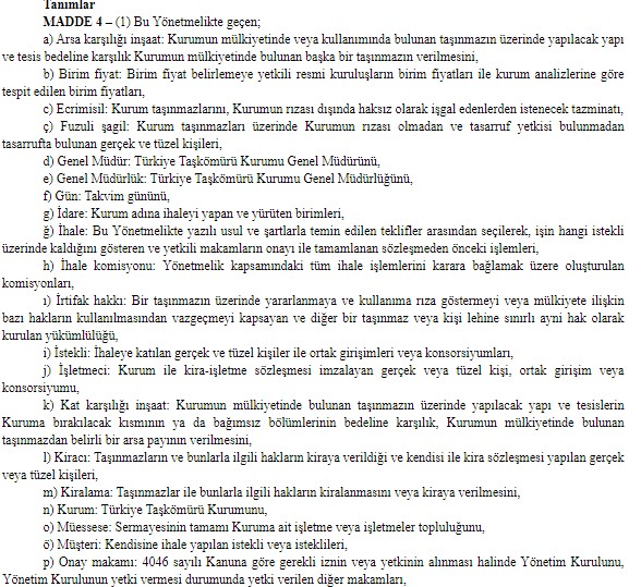 Türkiye Taşkömürü Kurumu Genel Müdürlüğüne Ait Taşınmazların İdaresine İlişkin Yönetmelik Yayımlandı!