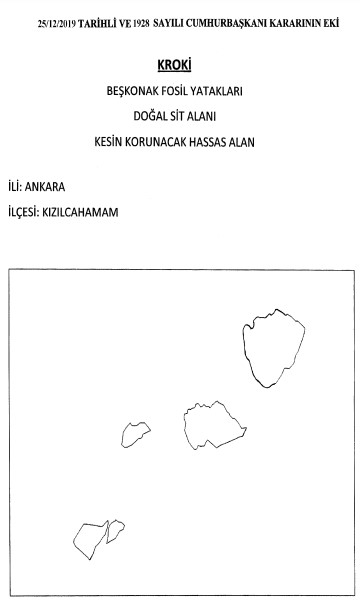 Ankara Beşkonak Fosil Yatakları Doğal SİT Alanı Kesin Korunacak Hassas Alan İlan Edildi !