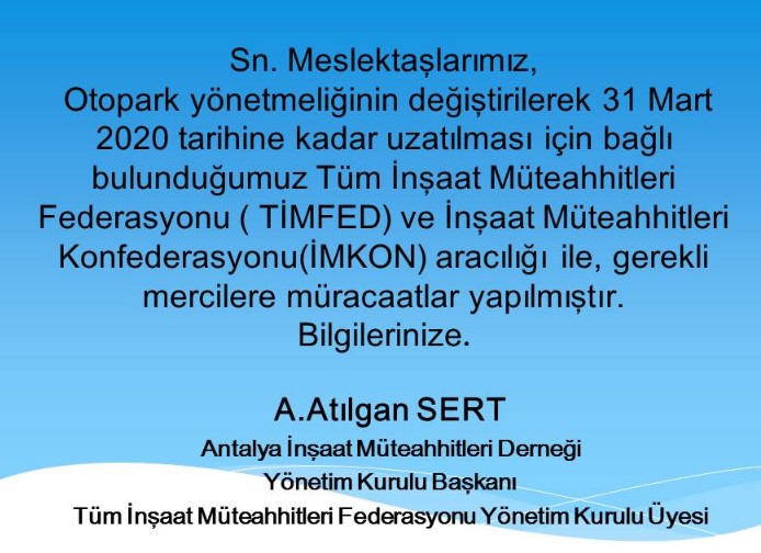 Otopark Yönetmeliği 2020 Yılında Yürürlüğe Girecek Mi, Ertelenecek Mi?