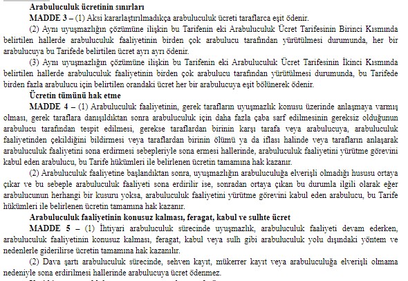 2020 Yılı Arabuluculuk Asgari Ücret Tarifesi Resmi Gazete İle Yayımlandı!