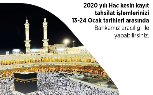 Hac Kesin Kayıt Son Başvuru Tarihi ve Ücretleri 2020