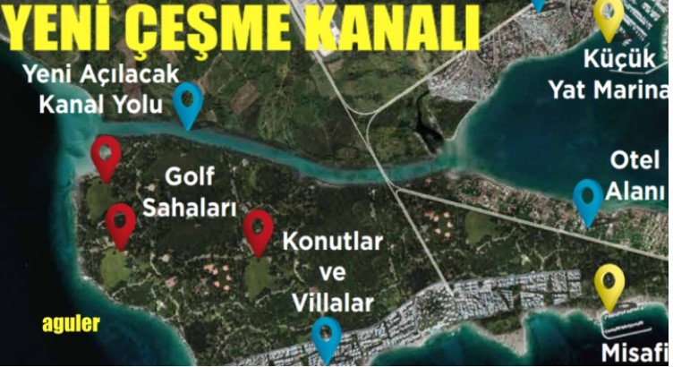 Kanal İstanbul Sonrası Kanal Çeşme Projesi! Suudi Arabistanlı Şirket İçin Acele Kamulaştırma ve Rant İddiaları