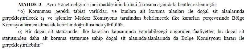 Korunan Alanların Tespit, Tescil ve Onayına İlişkin Usul ve Esaslar Değişti!