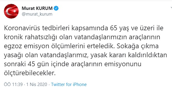 Araç Sahipleri Dikkat! Çevre Bakanı Murat Kurum Açıkladı, Egzoz Emisyon Ölçümleri Ertelendi Mi?