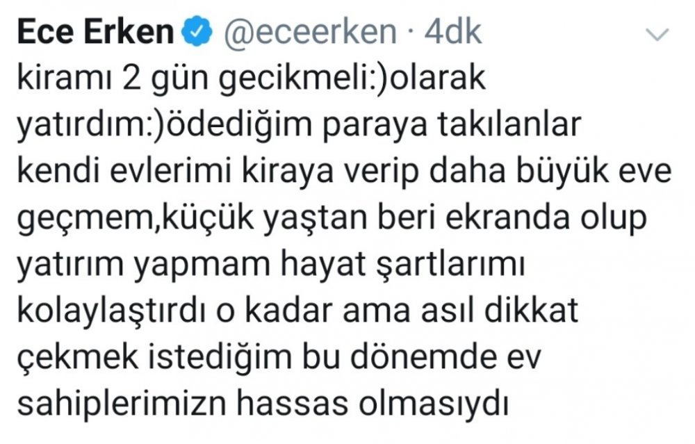 3 Evim Var Diyen Ece Erken Ev Sahibi İle Yazışmasını Paylaştı, Olay Oldu: Villada Otururum Daha İyi!