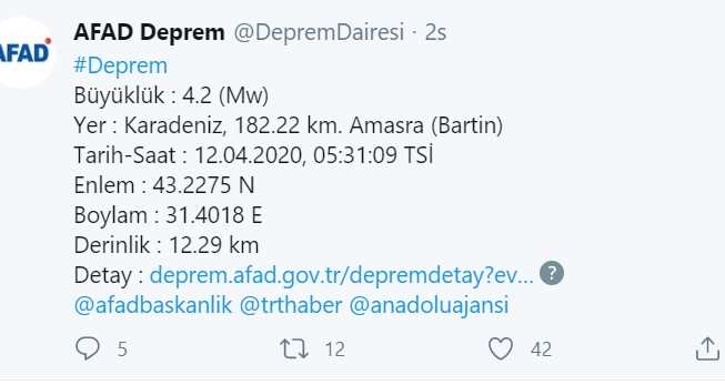 Son Dakika Deprem Haberi: Bartın Amasra ve Van Şiddetli Depremlerle Sarsıldı!