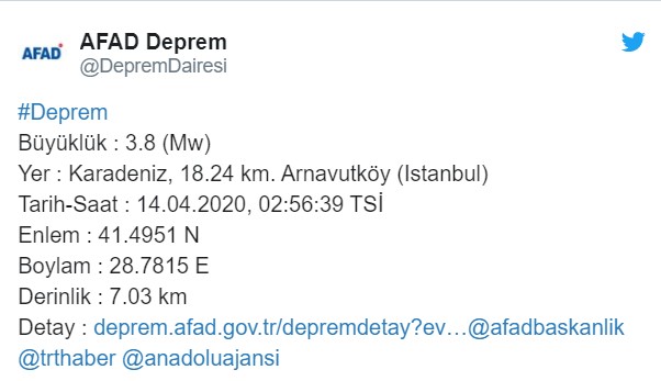 Son Dakika Deprem Haberi: Kandilli Rasathanesi ve AFAD Açıkladı, İstanbul'da Korkutan Deprem!