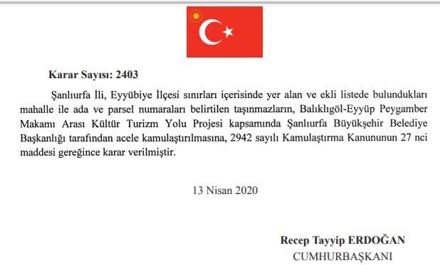 Konya Karatay ve Şanlıurfa Eyyübiye İlçeleri İçin Riskli Alan ve Acele Kamulaştırma Kararı Çıktı!