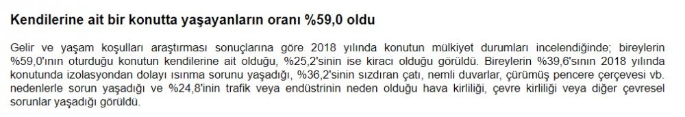 TÜİK Açıkladı: Türkiye'de Konut Sahipliği Oranı Düşüyor, Ev Sahibi Olan Kişi Sayısı Azalırken Kiracılar Artıyor!