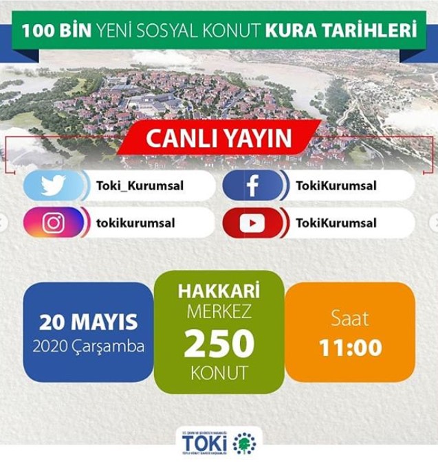 TOKİ Hakkari Kura Sonuçları İsim Listesi 2020 Yayımlandı! 2+1 ve 3+1 Hak Sahipleri