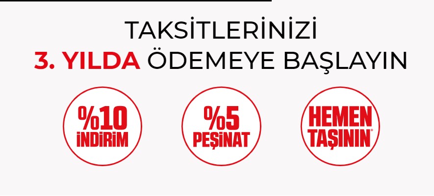 Emlak Konut GYO 2 Yıl Ertelemeli Hemen Teslim Konut Projeleri Kampanyası İçin Faiz İndirimi Müjdesi Geldi!