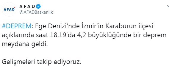 AFAD Son Dakika Deprem Haberi! İzmir Karaburun İlçesi Şiddetli Deprem İle Sarsıldı