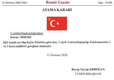 Kaymakam ve Vali Yardımcısı Kararnamesi 2020 Yayımlandı! Cumhurbaşkanı Atama Kararları İle 427 Mülki İdare Amiri Ataması Yapıldı