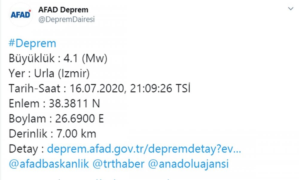 SON DAKİKA.. İzmir'de Şiddetli Deprem Çok Sayıda Şehirde Hissedildi