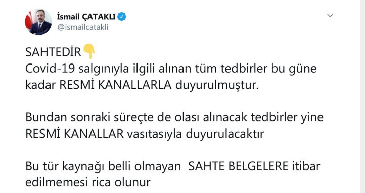 İçişleri Bakanlığı'ndan 15 İlde Sokağa Çıkma Yasağı İlan Edilecek İddialarına Açıklama