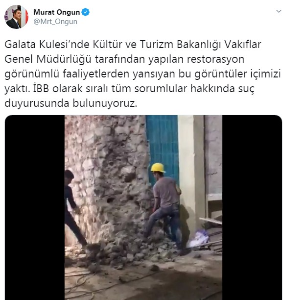 Galata Kulesi Restorasyon Çalışması İçin Tartışmalar Alevlendi! Vakıflar Genel Müdürlüğü ve İBB Karşılıklı Açıklama Yaptı