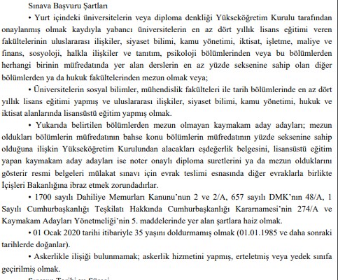 Resmi Gazete'de Duyuruldu! 2020 Kaymakamlık Sınavı Ne Zaman, Kaymakam Olmak İsteyenler İçin Şartları ve Sınav Tarihi Ne?