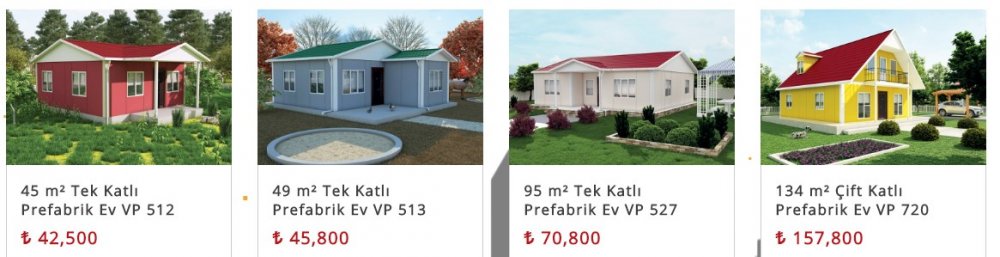 Prefabrik Ev Fiyatları! Köyüne, Arsasına Prefabrik Ev Yapacaklar için Fiyat Listesi