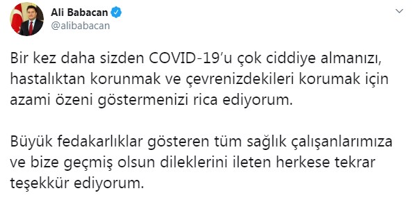 Koronavirüse Yakalanan Ali Babacan Hastaneye Kaldırıldı