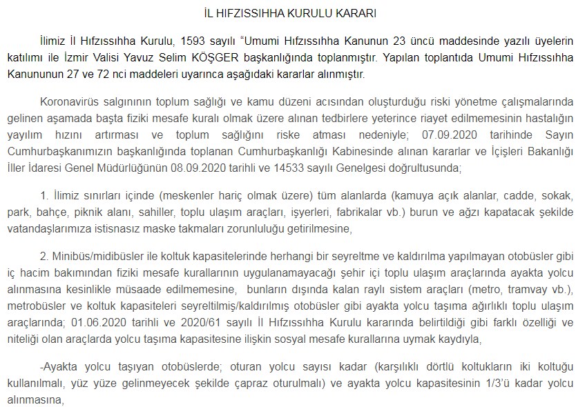 SON DAKİKA: Koranavirüs Vaka Sayısı Patlayan Ankara, İstanbul ve İzmir'de Tedbir Kararları Açıklandı! İşte Yeni Yasaklar