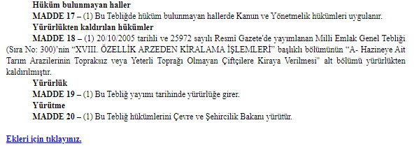 Milli Emlak Genel Tebliği Resmi Gazete'de: Hazine Arazisi Kiralama 2020 Şartları Yeniden Belirlendi! Tarım Arazileri Nasıl Kiralanacak?