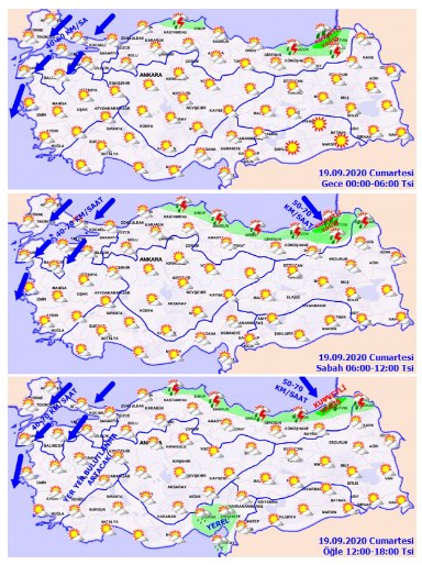 Meteorolojiden Haftasonu Raporu! Gök Gürültülü Sağanak Yağmur ve Fırtına Uyarısı