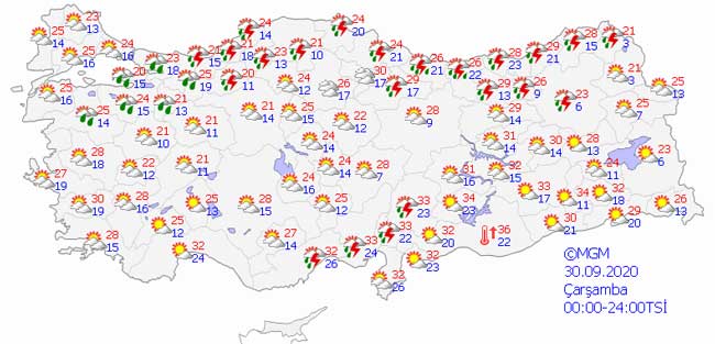 Türkiye'yi Etkisi Altına Alacak! Meteorolojiden Kuvvetli Rüzgarla Gök Gürültülü Yağış Uyarısı