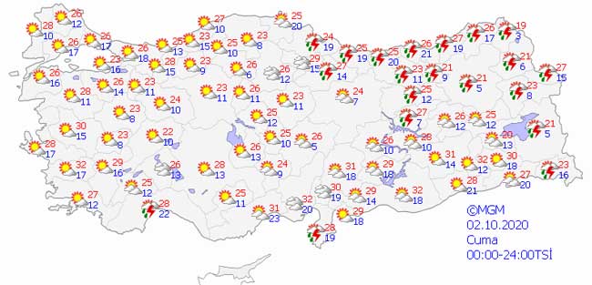 Türkiye'yi Etkisi Altına Alacak! Meteorolojiden Kuvvetli Rüzgarla Gök Gürültülü Yağış Uyarısı