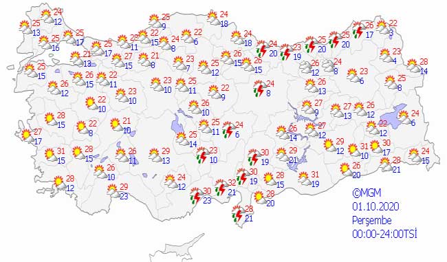 Türkiye'yi Etkisi Altına Alacak! Meteorolojiden Kuvvetli Rüzgarla Gök Gürültülü Yağış Uyarısı