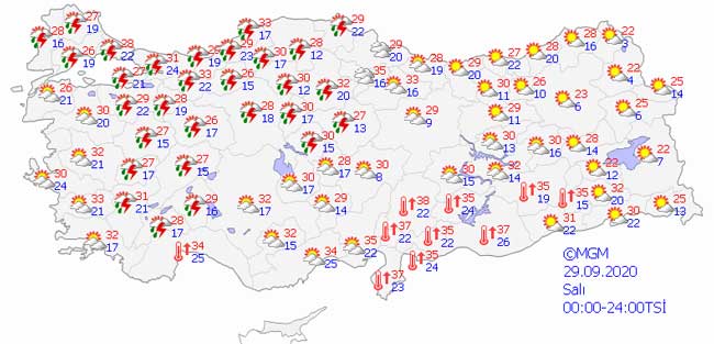 Türkiye'yi Etkisi Altına Alacak! Meteorolojiden Kuvvetli Rüzgarla Gök Gürültülü Yağış Uyarısı