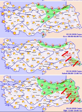 Haftasonu Öncesinde Kuvvetli Rüzgarla Sağanak Yağış Uyarısı! Şehir Şehir Tahmin Raporu