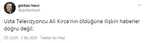 Türkiye'nin Bir Dönemine Damga Vuran Ünlü Gazeteci Ali Kırca Öldü İddiası Sosyal Medyayı Salladı! Ali Kırca'nın Sağlık Durumu Hakkında Son Açıklamalar!