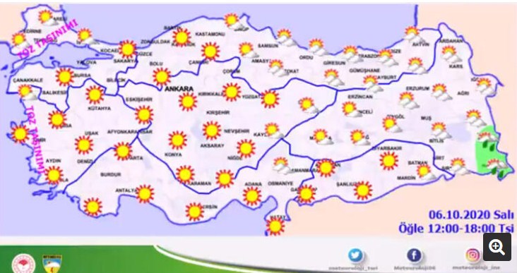 Son Dakika: Meteoroloji Saat Vererek Uyardı! Toz Taşınımı ve Kum Fırtınası O İlleri Vuracak