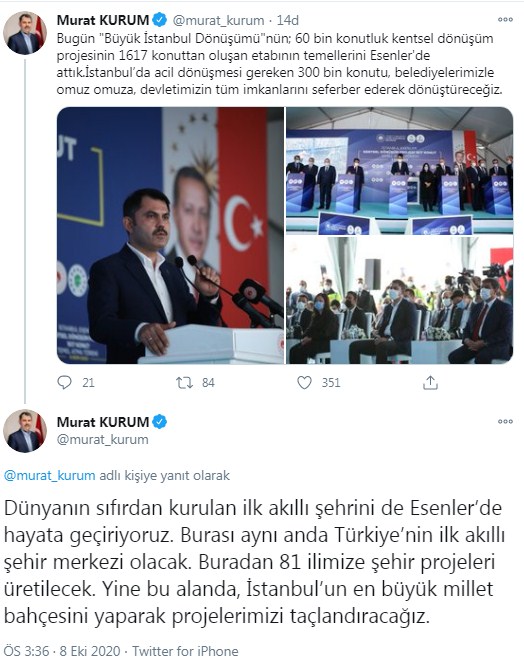 Bakan Kurum Duyurdu: Esenler Kentsel Dönüşüm Projesi İçin Temel Atma Töreni Yapıldı!