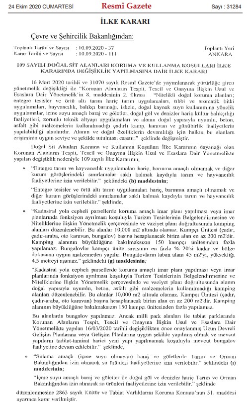 Son Dakika: Çevre ve Şehircilik Bakanlığı Bungalov Evleri ve Balık Çiftliklerini Yasakladı!