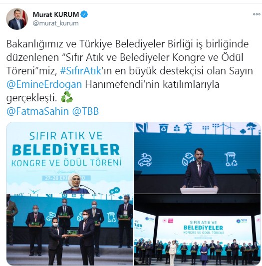 Sıfır Atık ve Belediyeler Kongre ve Ödül Töreni Düzenlendi!