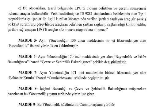 LPG'li Araç Sahiplerine Müjde Geldi! Yeni Yönetmelik Resmi Gazete İle Yayımlandı, Kapalı Otopark Yasağı Kaldırıldı!