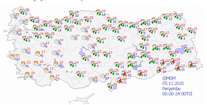 Meteoloji Genel Müdürlüğü MGM Son Dakika Açıklaması Yaptı: Sağanak Yağış, Kar Yağışı, Kuvvetli Fırtına Uyarısı Geldi!