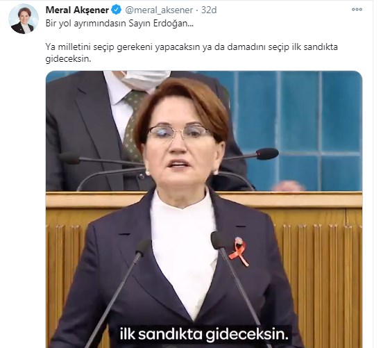 Berat Albayrak'ın İstifa Paylaşımına İlk Yorum Meral Akşener'den