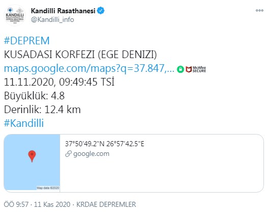 Ege Denizinde İzmirlileri Korkutan Yeni Deprem! İzmir'de Deprem Mi Oldu, Kaç Şiddetinde Oldu, AFAD ve Kandilli Açıklaması Ne?