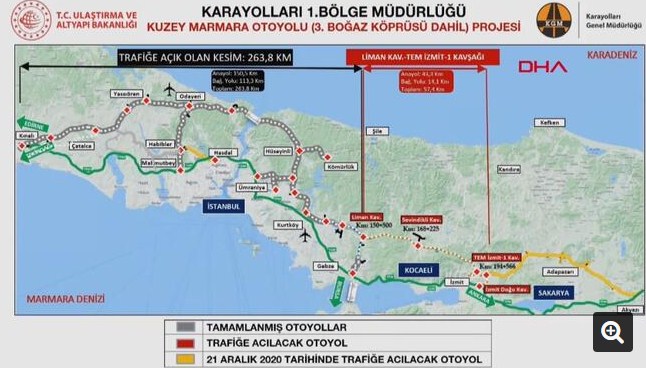 Ulaştırma Bakanı Açıkladı: Kuzey Marmara Otoyolu Ne Zaman Bitecek, İzmit - Akyazı Hattı Ne Zaman Tamamlanacak?