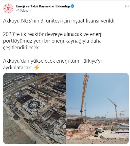 Akkuyu Nükleer Santrali Son Durum: 3. Ünitesi İçin İnşaat Lisansı Verildi!