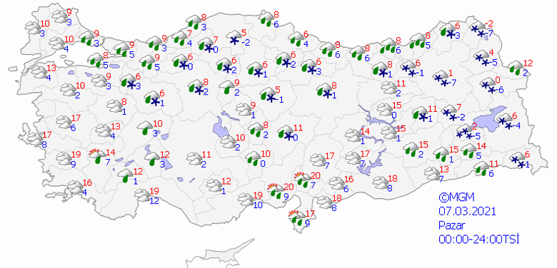 Baharda Kuvvetli Kar Yağışı Uyarısı! Bazı İllerde Çok Kuvvetli Olacak