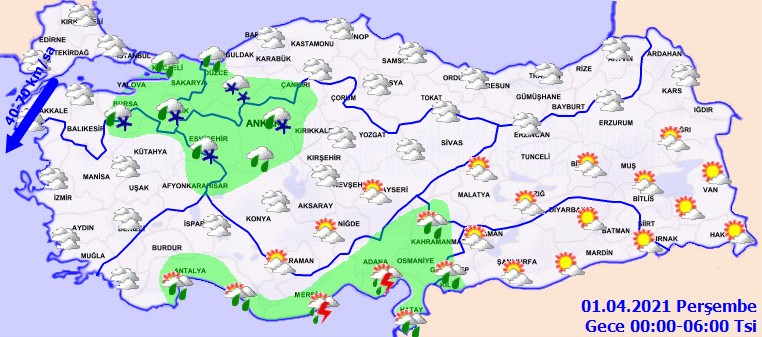 Sağanak Yağmur, Kar, Fırtına! Meteoroloji'den Bölge Bölge, İl İl Uyarılar Yapıldı!