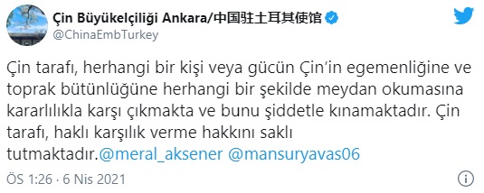 Meral Akşener Ve Mansur Yavaş İçin Çin Büyükelçiliği Şok Eden Mesaj Yayınladı