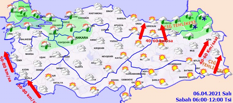 Sağanak Yağmur Ve Fırtına Uyarısı Yapan Meteoroloji Haritalı Hava Durumu Tahminlerini Yayınladı