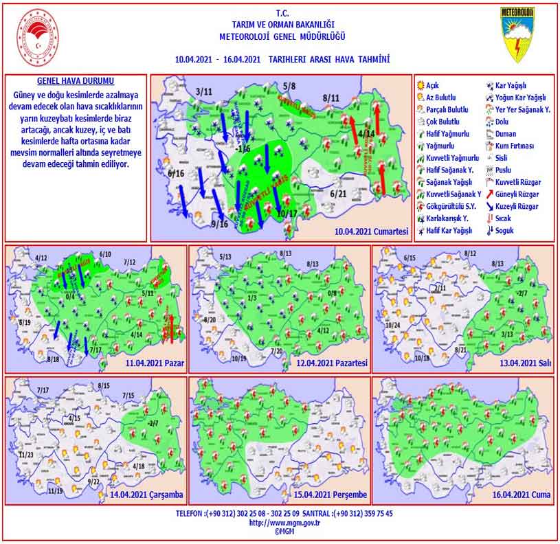 Meteoroloji Peş Peşe Uyarı Yayımladı: Nisan Ayında Kuvvetli Sağanak Yağış, Fırtına, Yoğun Kar Yağışı Uyarısı Yapılan İller