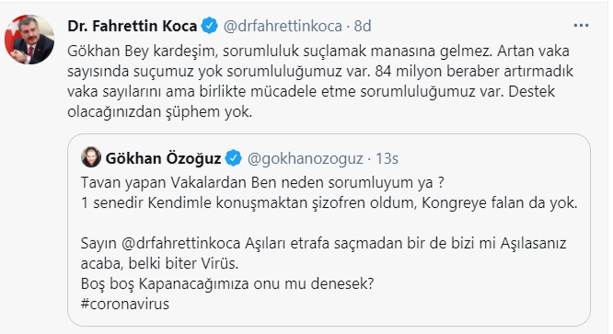 Sosyal Medyayı Sallayan Polemik! Athena Gökhan'ın Bakan Koca'ya Tepkisine Cevap Gecikmedi!