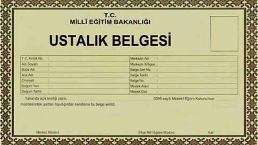 Ustalık Belgesi Nedir? Nereden, Nasıl Alınır?