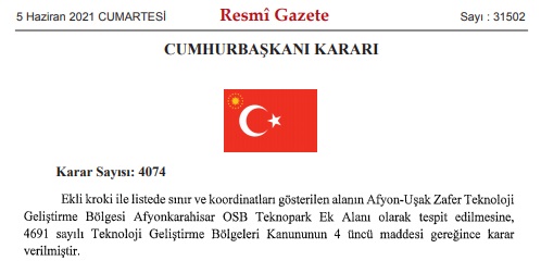 Acele Kamulaştırma, OSB'ye Ek Alan Tahsisi, Kesin Korunacak Alan İlanı Kararları Resmi Gazete'de Yayımlandı